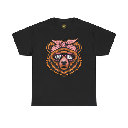 Mama Bear Unisex Heavy Cotton Tee - Cute Graphic T-Shirt for Moms