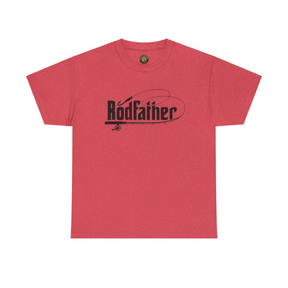 RodFather Fishing Tee - Unisex Heavy Cotton T-Shirt for Anglers