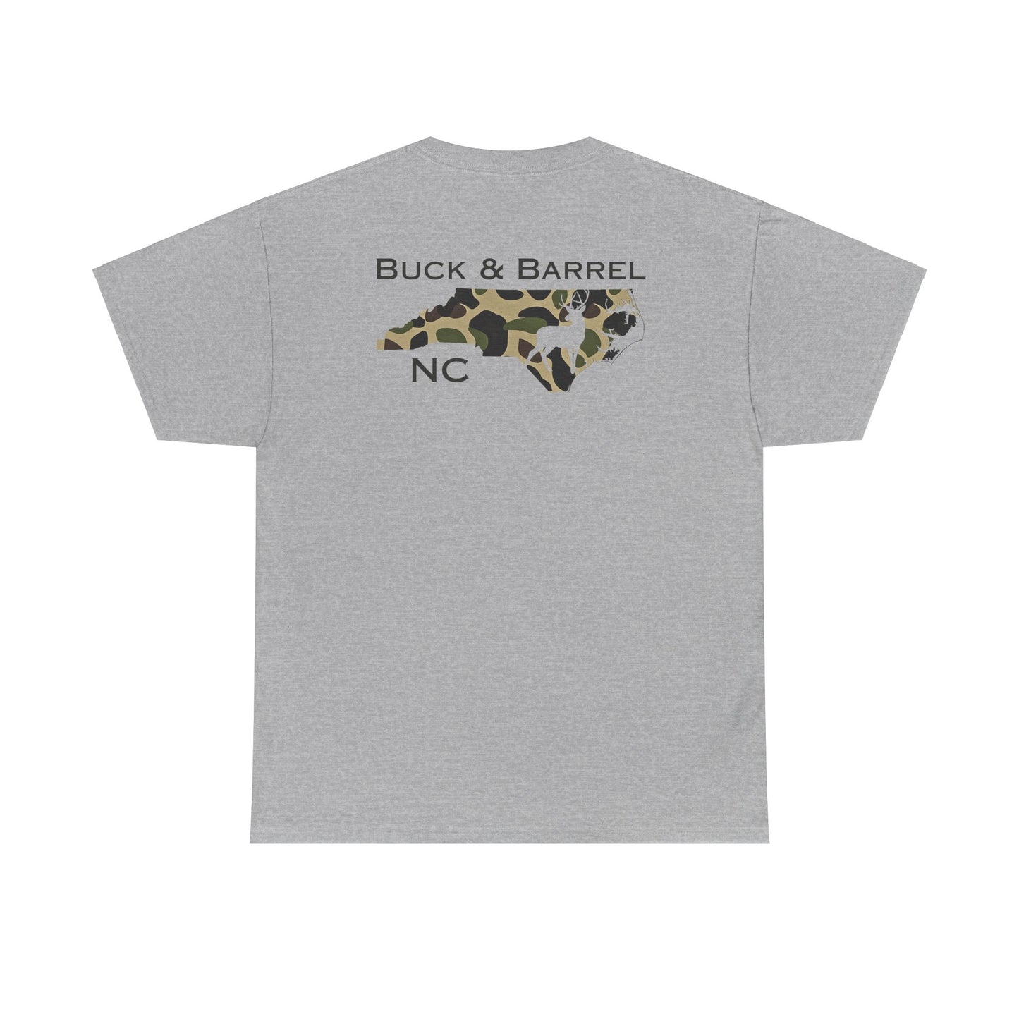 NC DEER heavy cotton Tee - Buck & Barrel NC Design