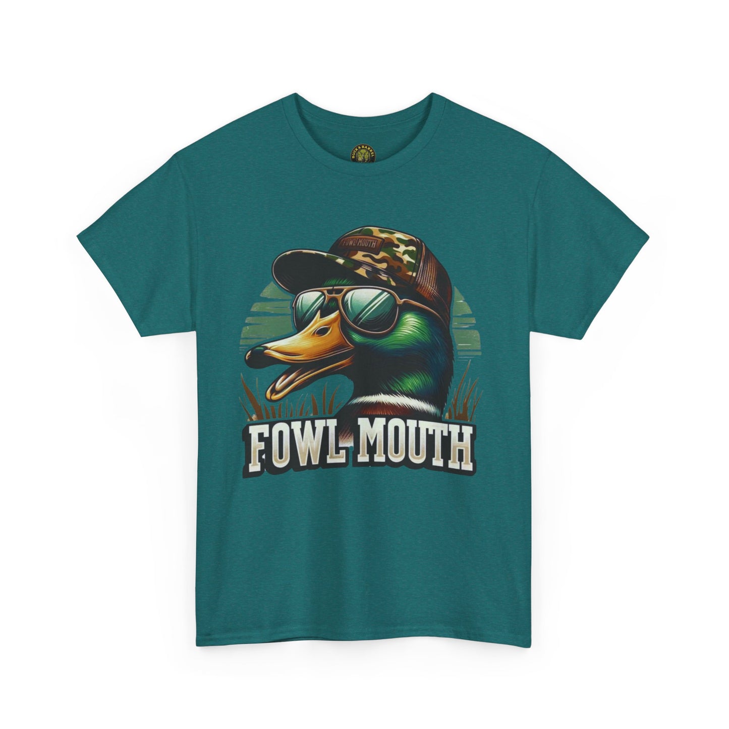 Fowl Mouth Duck Graphic Unisex Heavy Cotton Tee