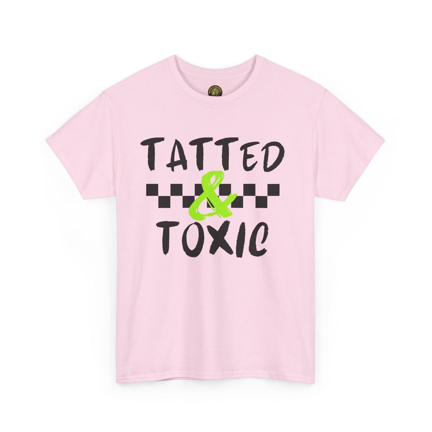 Unisex Heavy Cotton Tee - 'Tatted & Toxic' Graphic Shirt for Bold Style