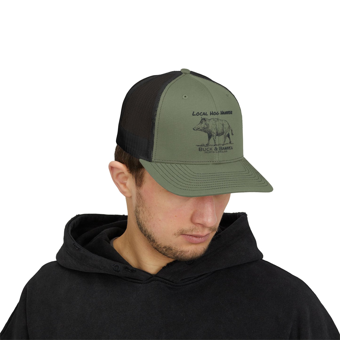 Local Hog Hunter Snapback Trucker Cap - Perfect for Outdoor Enthusiasts