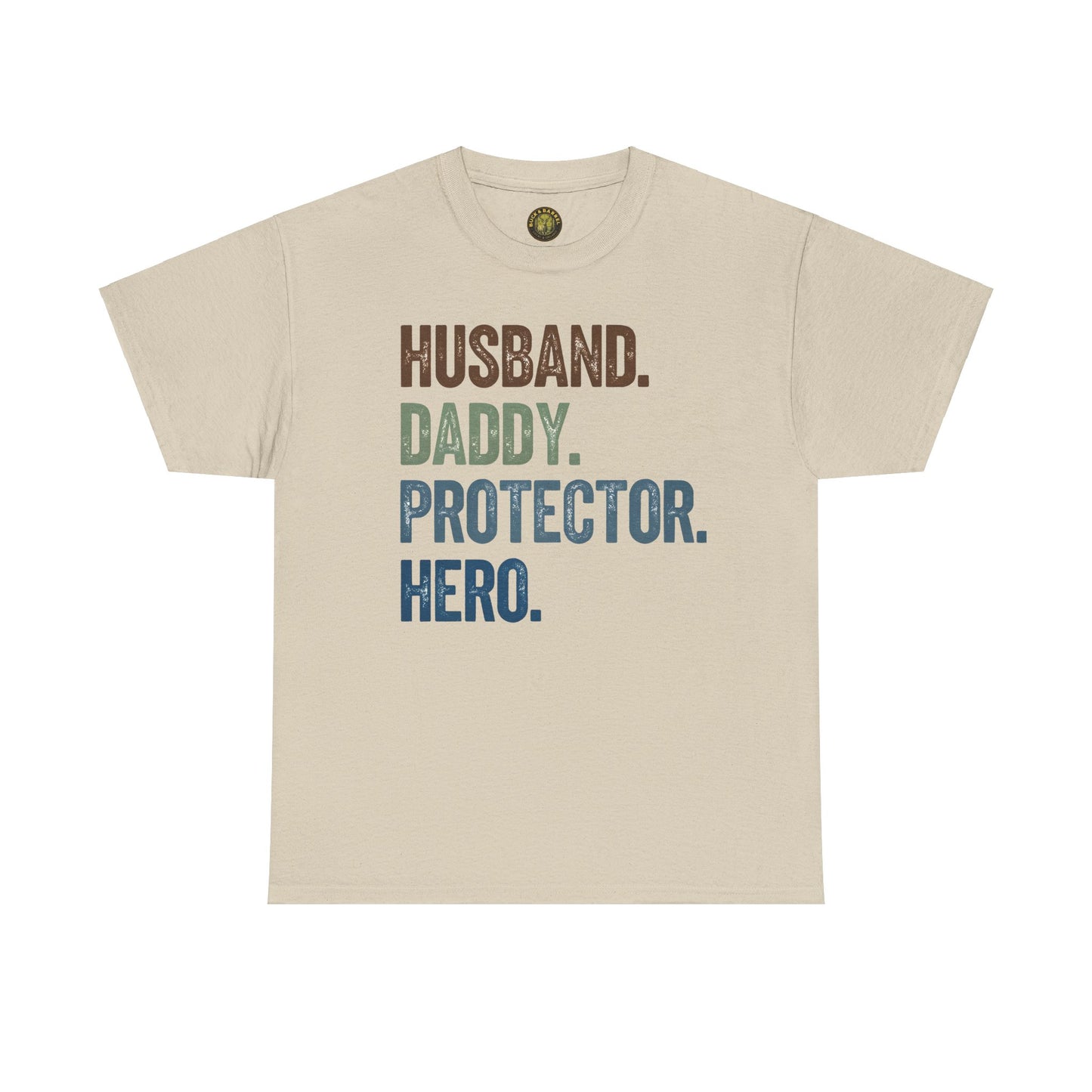 Husband Daddy Protector Hero Unisex Heavy Cotton Tee