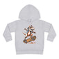 Skateboarding Dino Toddler Fleece Hoodie - Fun and Comfy Kids Apparel