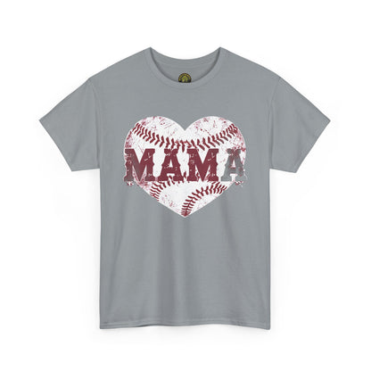 MAMA Baseball heart Unisex Heavy Cotton Tee