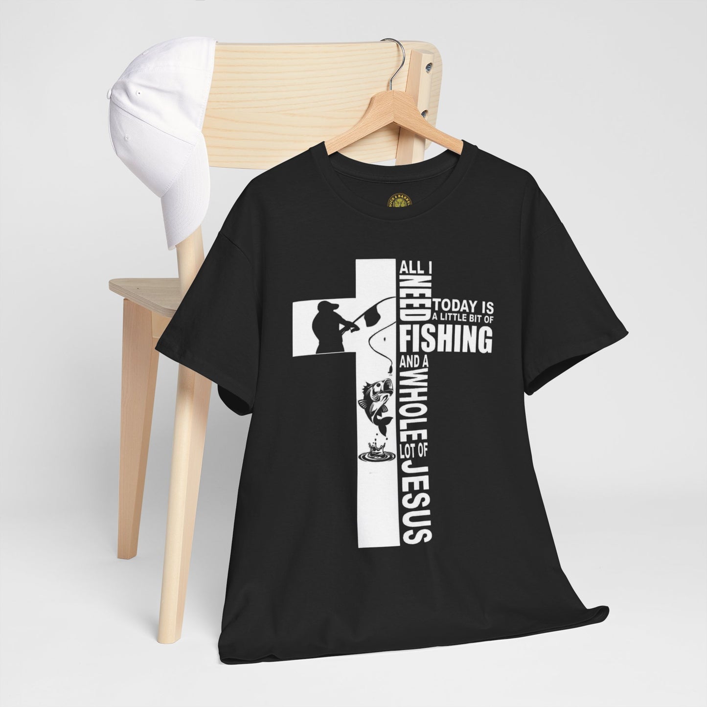 Fishing and Faith Unisex Heavy Cotton Tee - Perfect for Outdoors Lovers