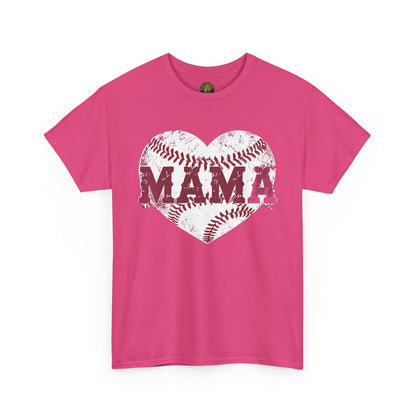 MAMA Baseball heart Unisex Heavy Cotton Tee