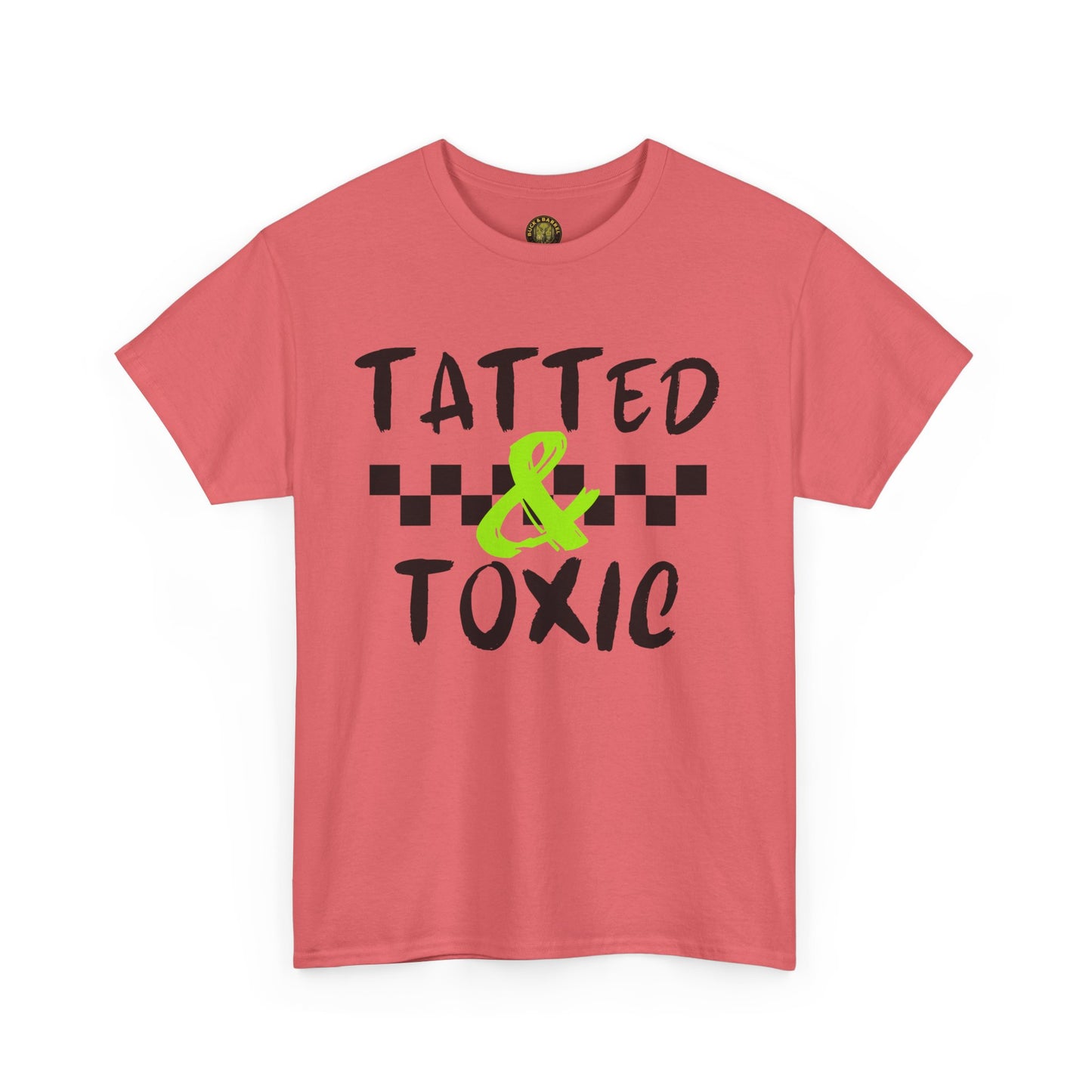 Unisex Heavy Cotton Tee - 'Tatted & Toxic' Graphic Shirt for Bold Style