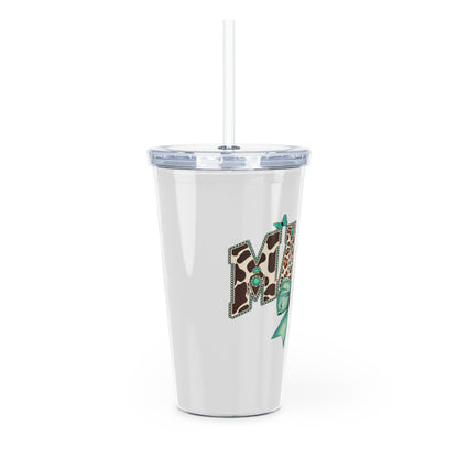 Plastic Tumbler with Straw