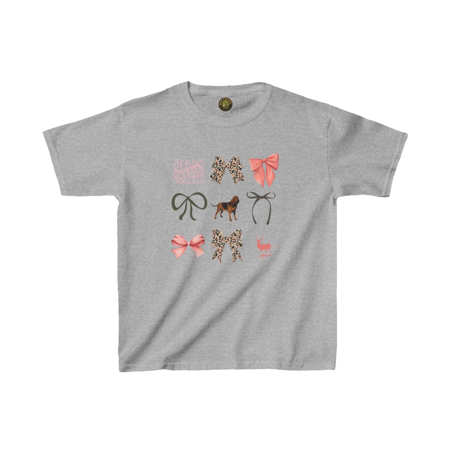 Cute Bow & Animal Kids Tee - Heavy Cotton™ T-Shirt for Young Fashionistas