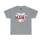 MAMA Baseball heart Unisex Heavy Cotton Tee