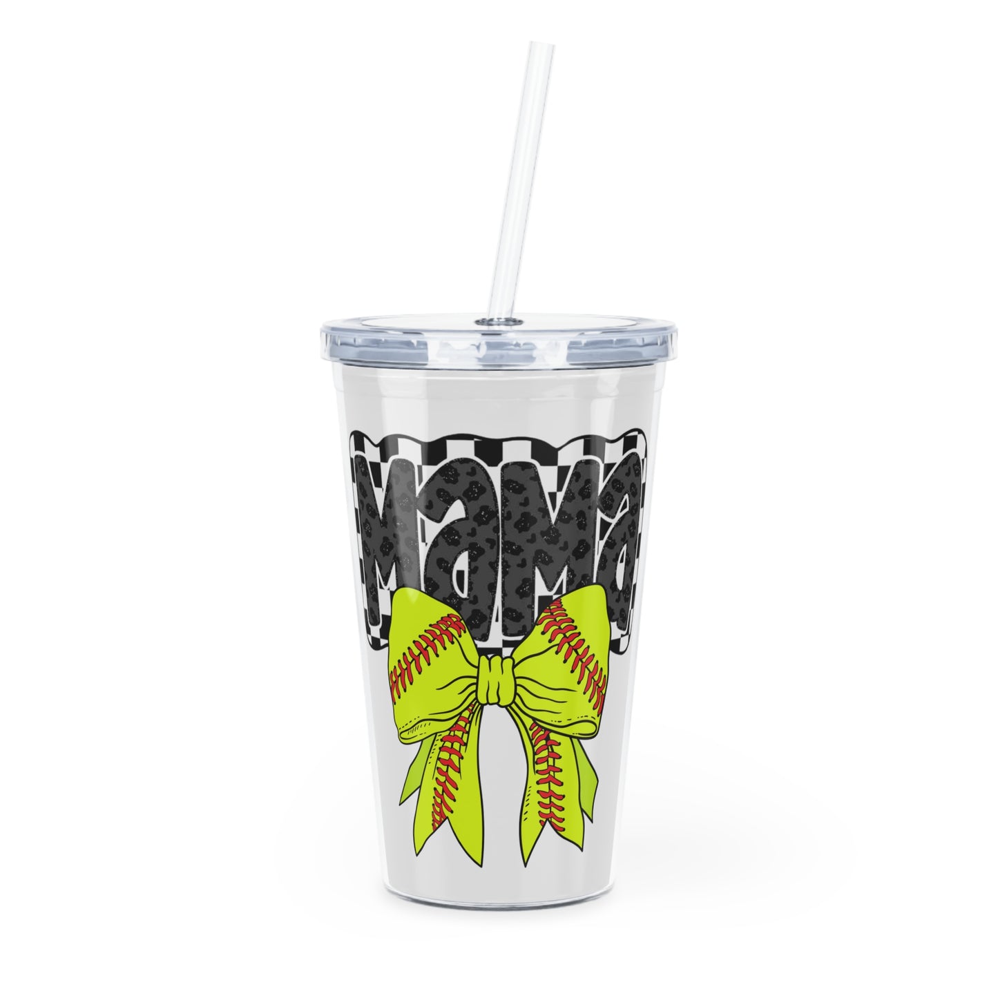 Plastic Tumbler with Straw