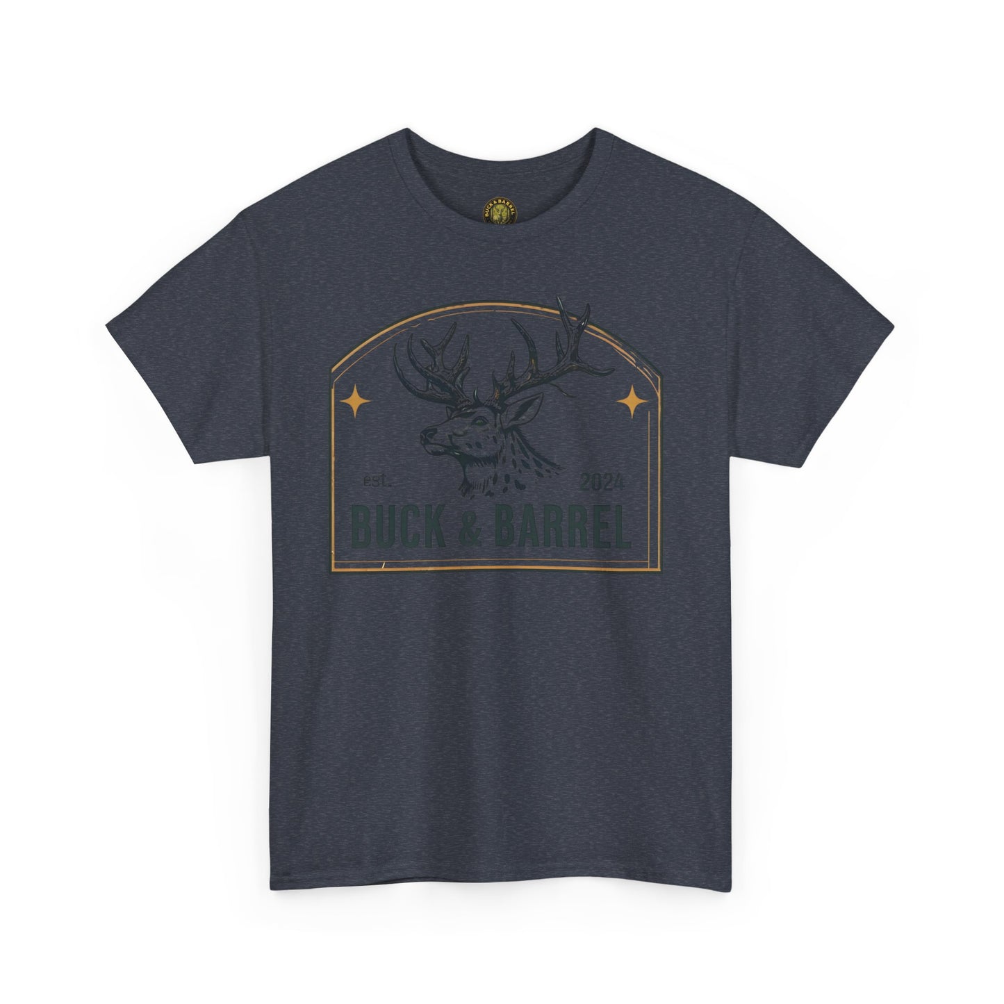 Buck & Barrel Unisex Heavy Cotton Tee - Perfect for Outdoors Enthusiasts