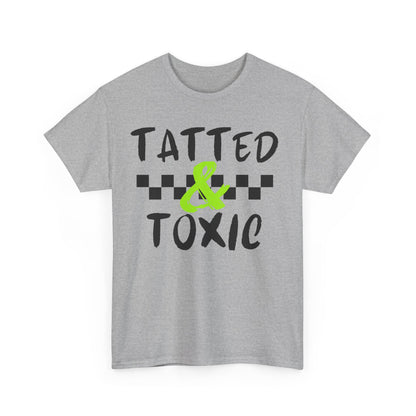 Unisex Heavy Cotton Tee - 'Tatted & Toxic' Graphic Shirt for Bold Style