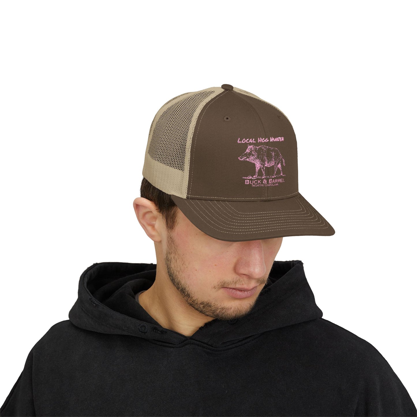 Local Hog Hunter Snapback Trucker Cap - Buck & Barrel, Stylish Outdoor Hat