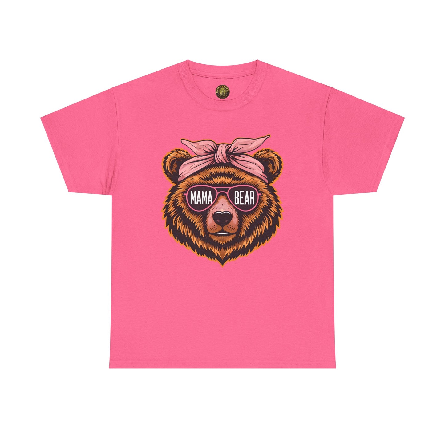 Mama Bear Unisex Heavy Cotton Tee - Cute Graphic T-Shirt for Moms