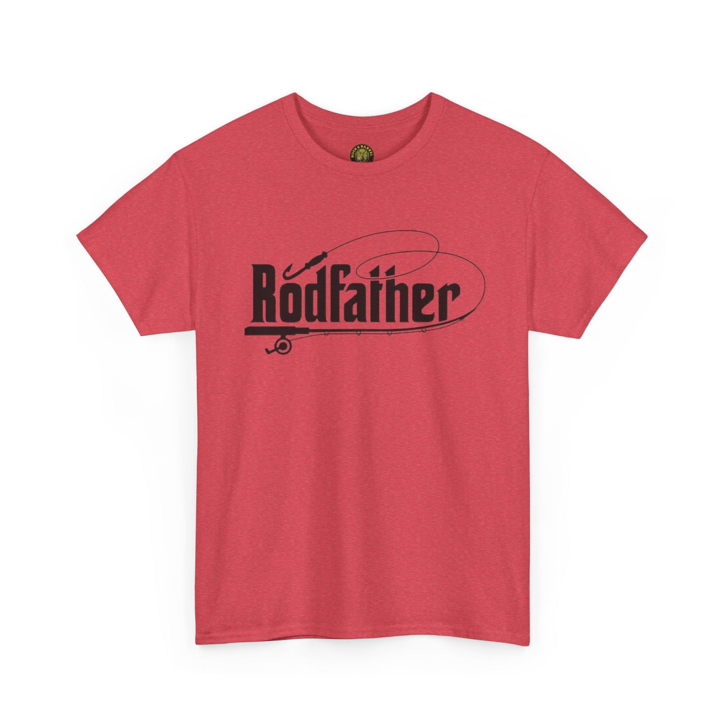 RodFather Fishing Tee - Unisex Heavy Cotton T-Shirt for Anglers