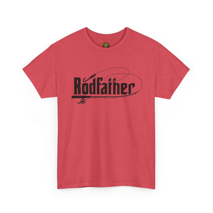 RodFather Fishing Tee - Unisex Heavy Cotton T-Shirt for Anglers