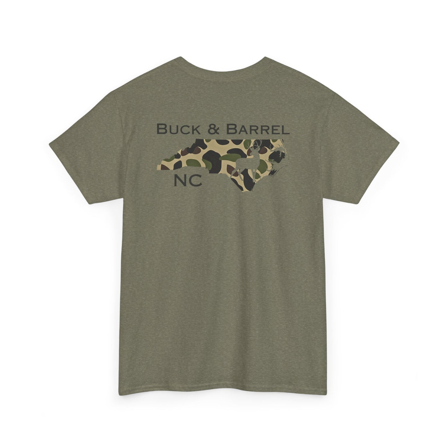 NC DEER heavy cotton Tee - Buck & Barrel NC Design