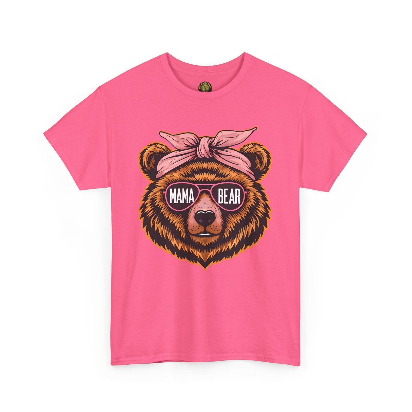 Mama Bear Unisex Heavy Cotton Tee - Cute Graphic T-Shirt for Moms