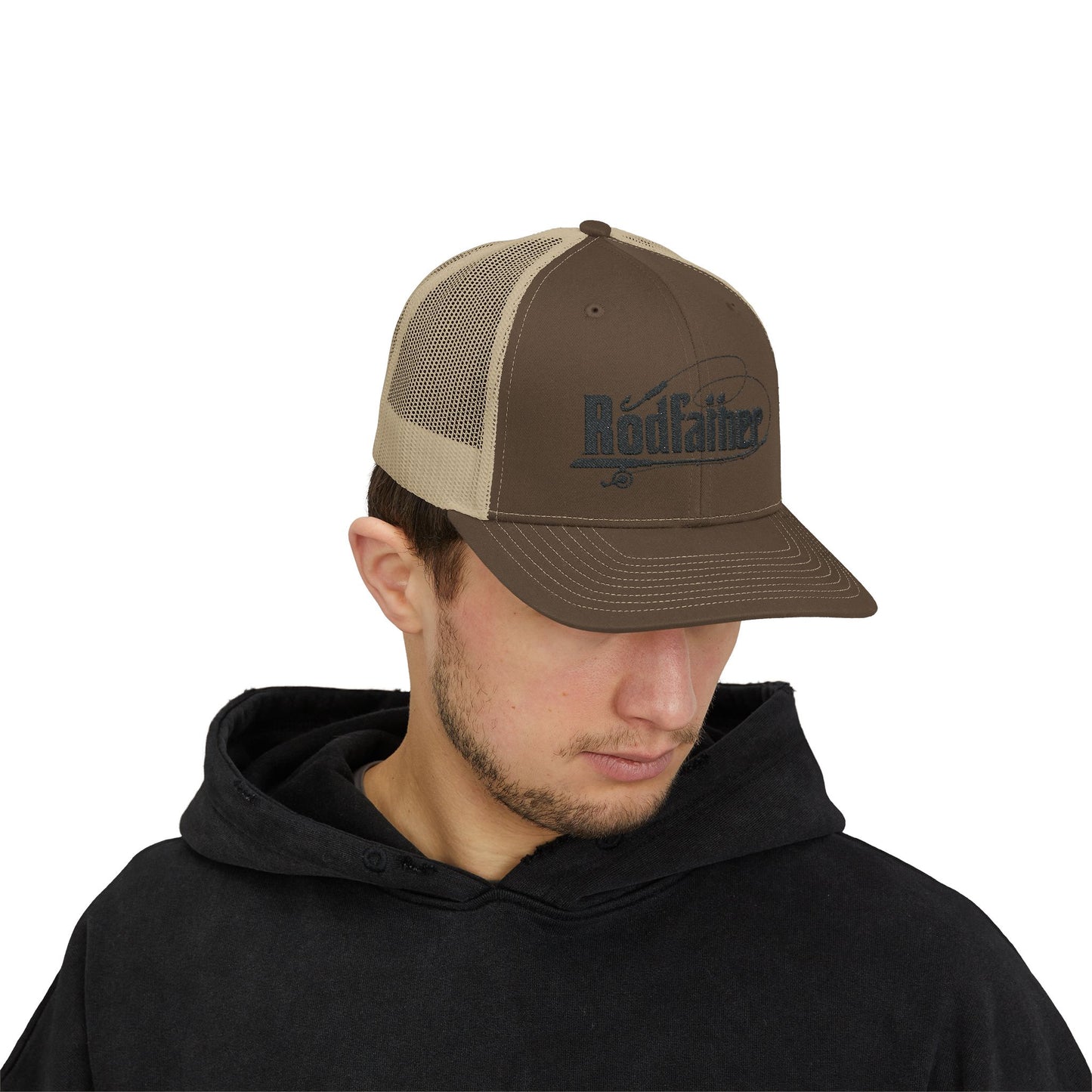 RodFather Fishing Snapback Trucker Cap - Casual Outdoor Hat