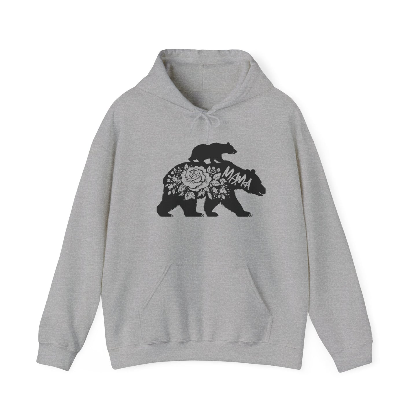 Mama Bear Floral Sweatshirt | Unisex Heavy Blend™ Hooded Sweatshirt for Nature Lovers