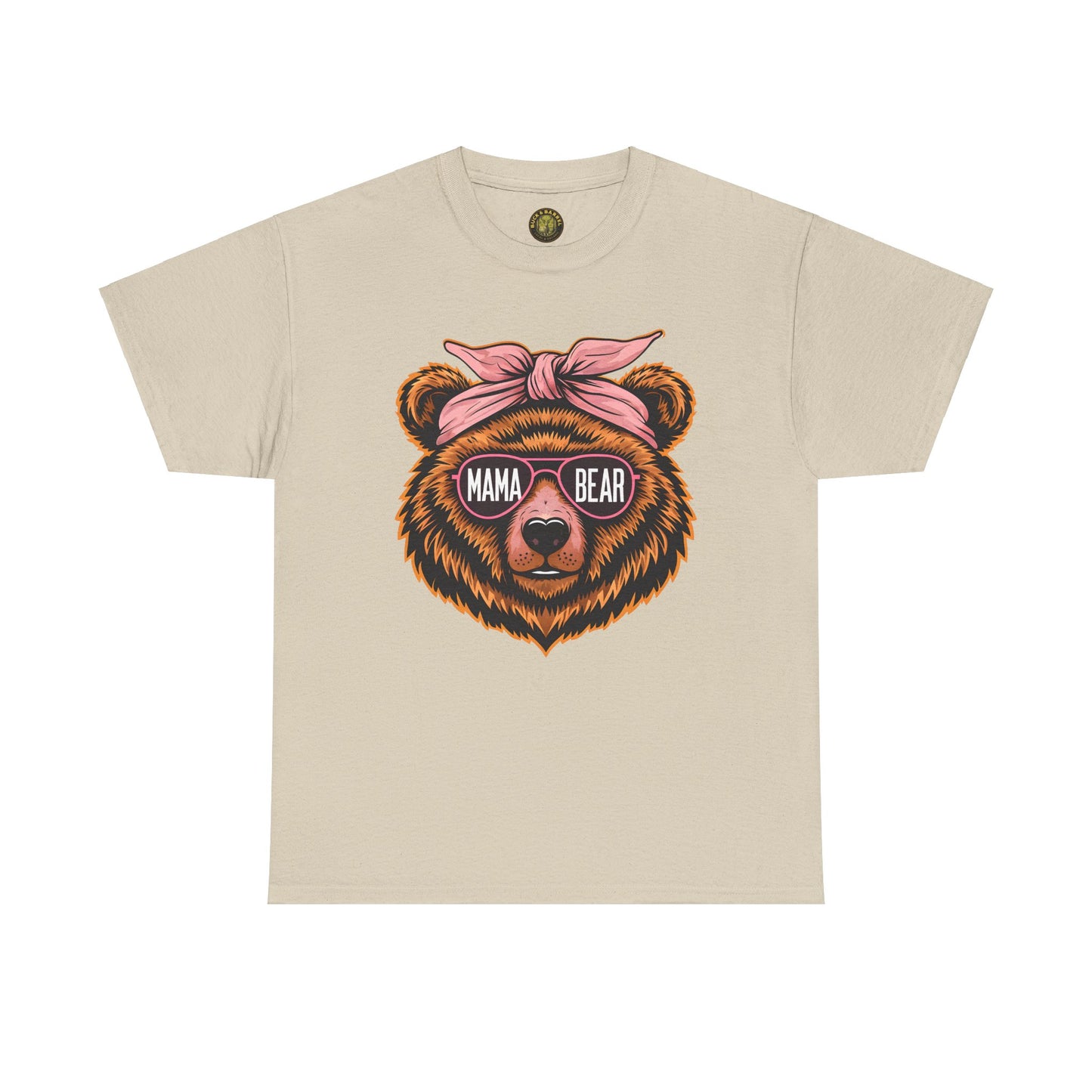 Mama Bear Unisex Heavy Cotton Tee - Cute Graphic T-Shirt for Moms