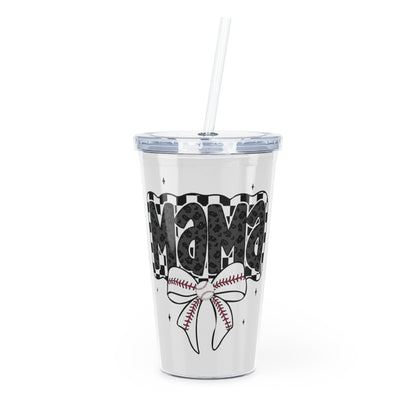 Plastic Tumbler with Straw