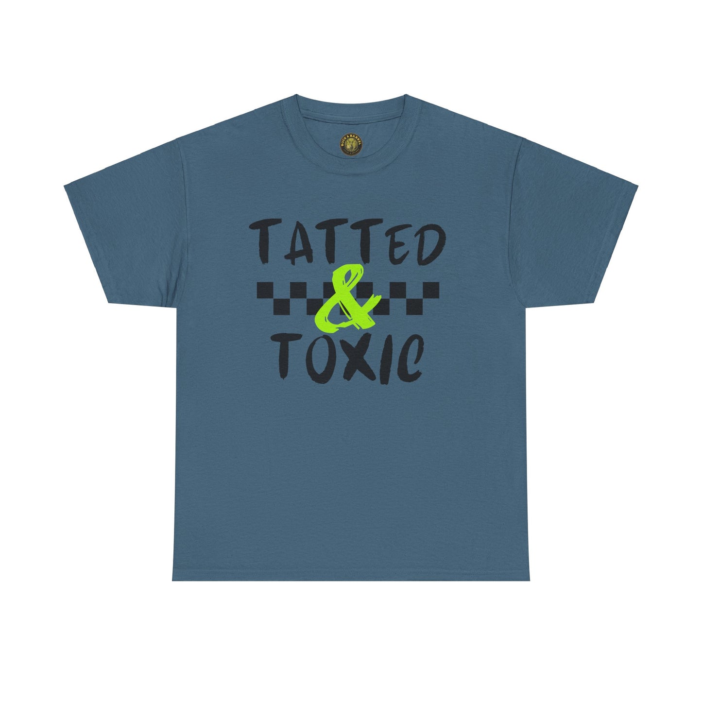 Unisex Heavy Cotton Tee - 'Tatted & Toxic' Graphic Shirt for Bold Style