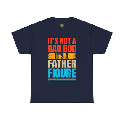 Father Figure Unisex Heavy Cotton Tee - Fun Dad Bod Graphic Tee