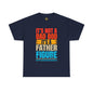 Father Figure Unisex Heavy Cotton Tee - Fun Dad Bod Graphic Tee