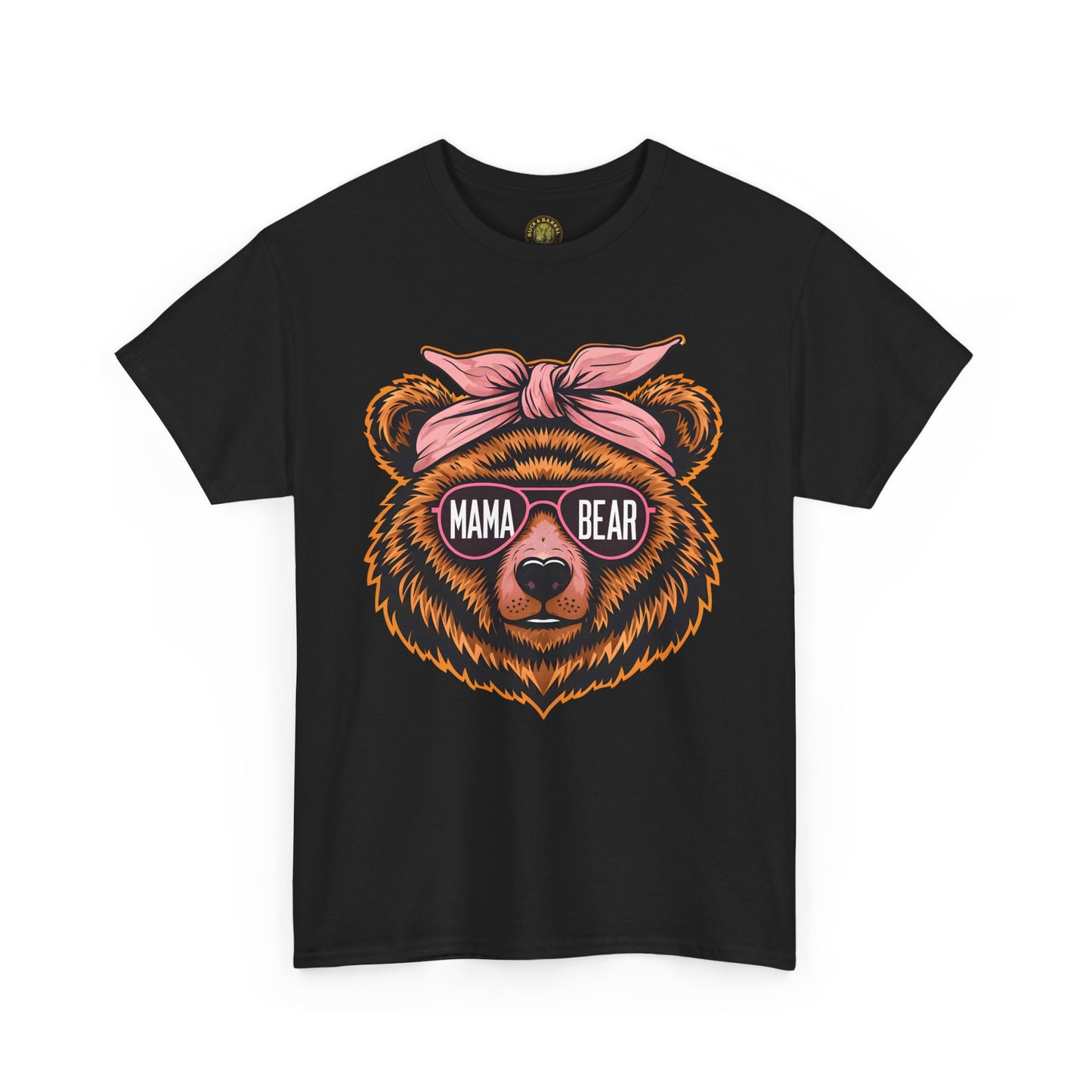 Mama Bear Unisex Heavy Cotton Tee - Cute Graphic T-Shirt for Moms