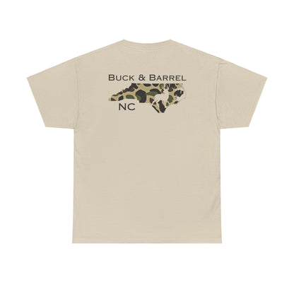 NC DEER heavy cotton Tee - Buck & Barrel NC Design