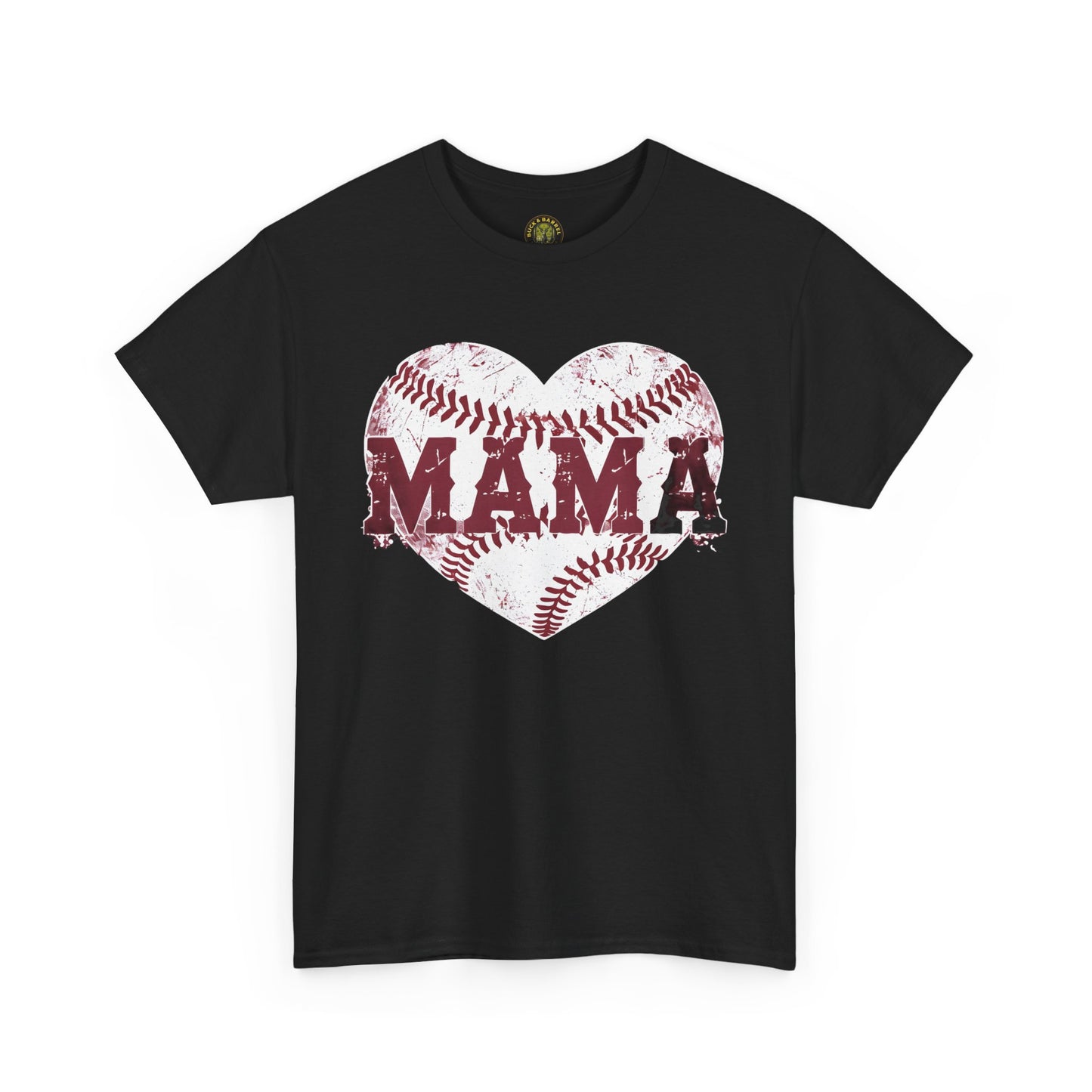 MAMA Baseball heart Unisex Heavy Cotton Tee