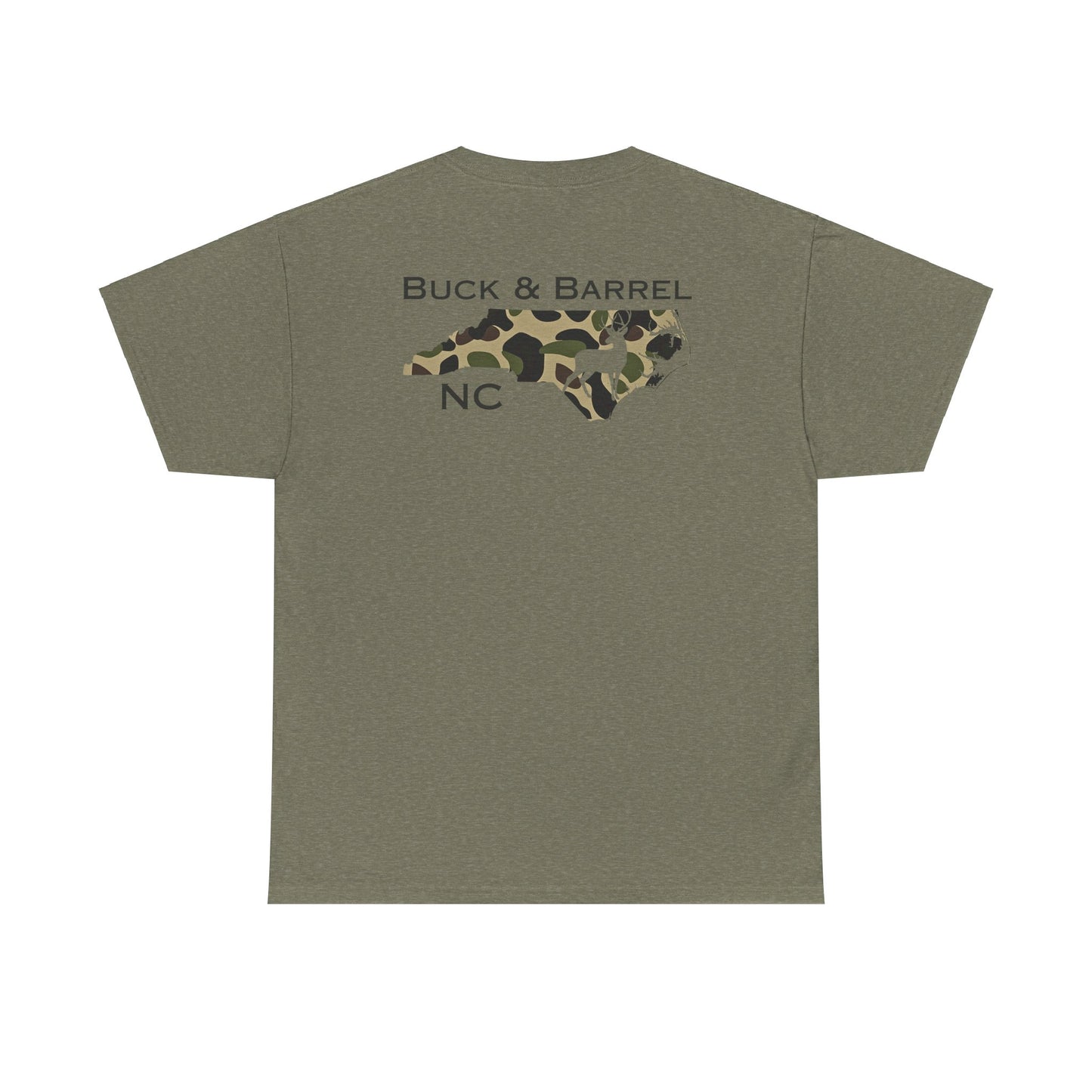 NC DEER heavy cotton Tee - Buck & Barrel NC Design