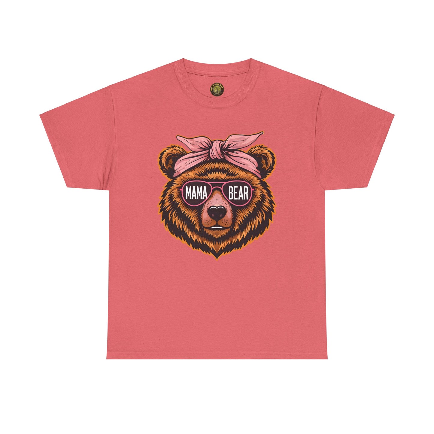 Mama Bear Unisex Heavy Cotton Tee - Cute Graphic T-Shirt for Moms