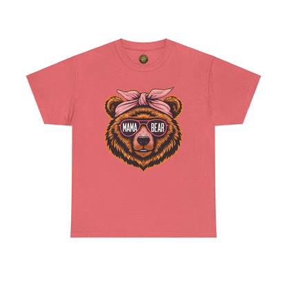 Mama Bear Unisex Heavy Cotton Tee - Cute Graphic T-Shirt for Moms