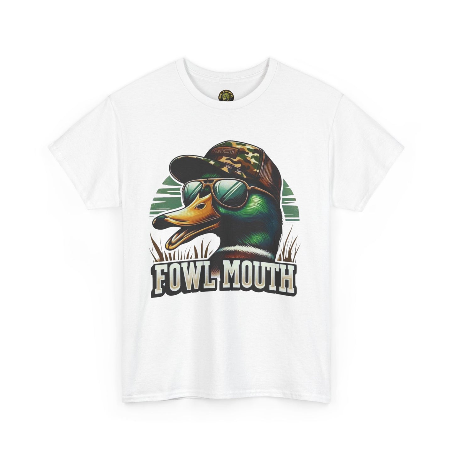 Fowl Mouth Duck Graphic Unisex Heavy Cotton Tee