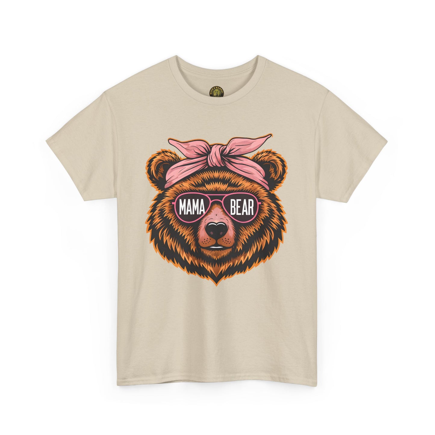 Mama Bear Unisex Heavy Cotton Tee - Cute Graphic T-Shirt for Moms