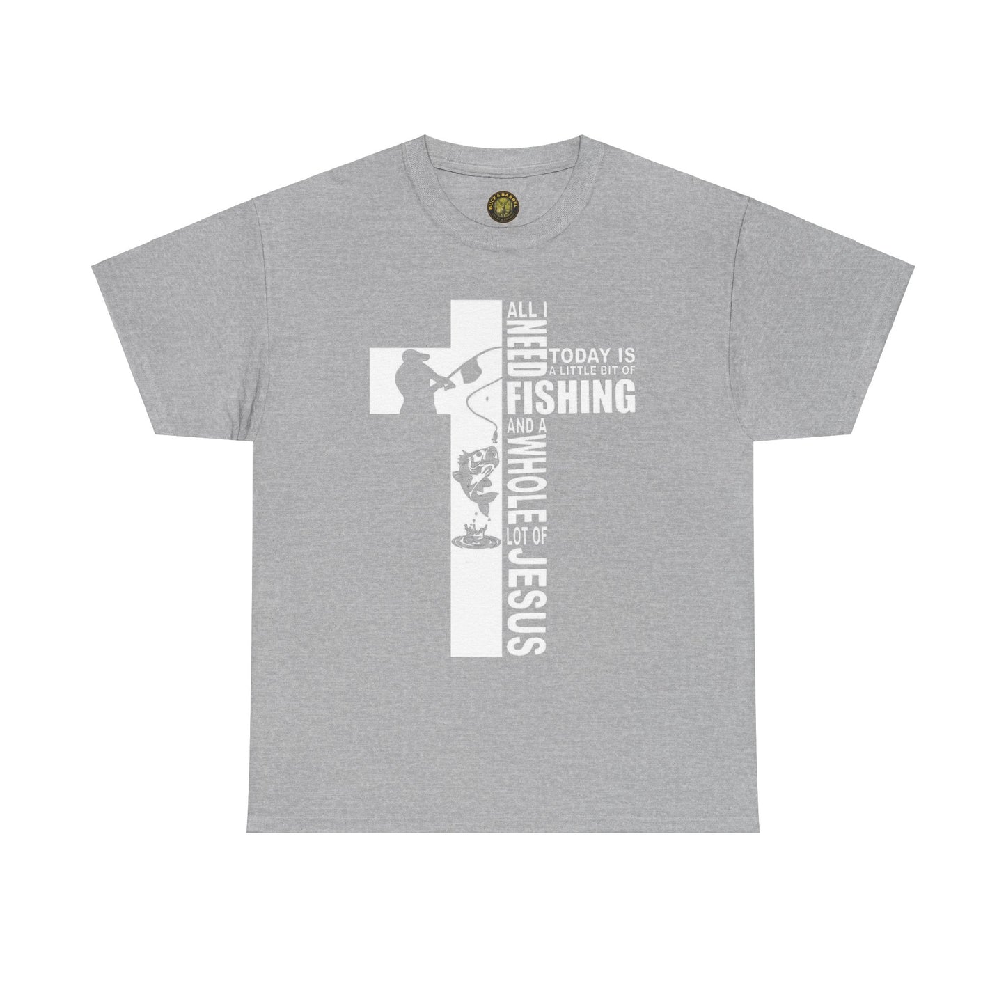 Fishing and Faith Unisex Heavy Cotton Tee - Perfect for Outdoors Lovers