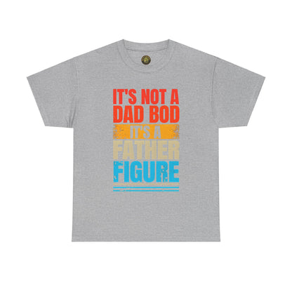 Father Figure Unisex Heavy Cotton Tee - Fun Dad Bod Graphic Tee