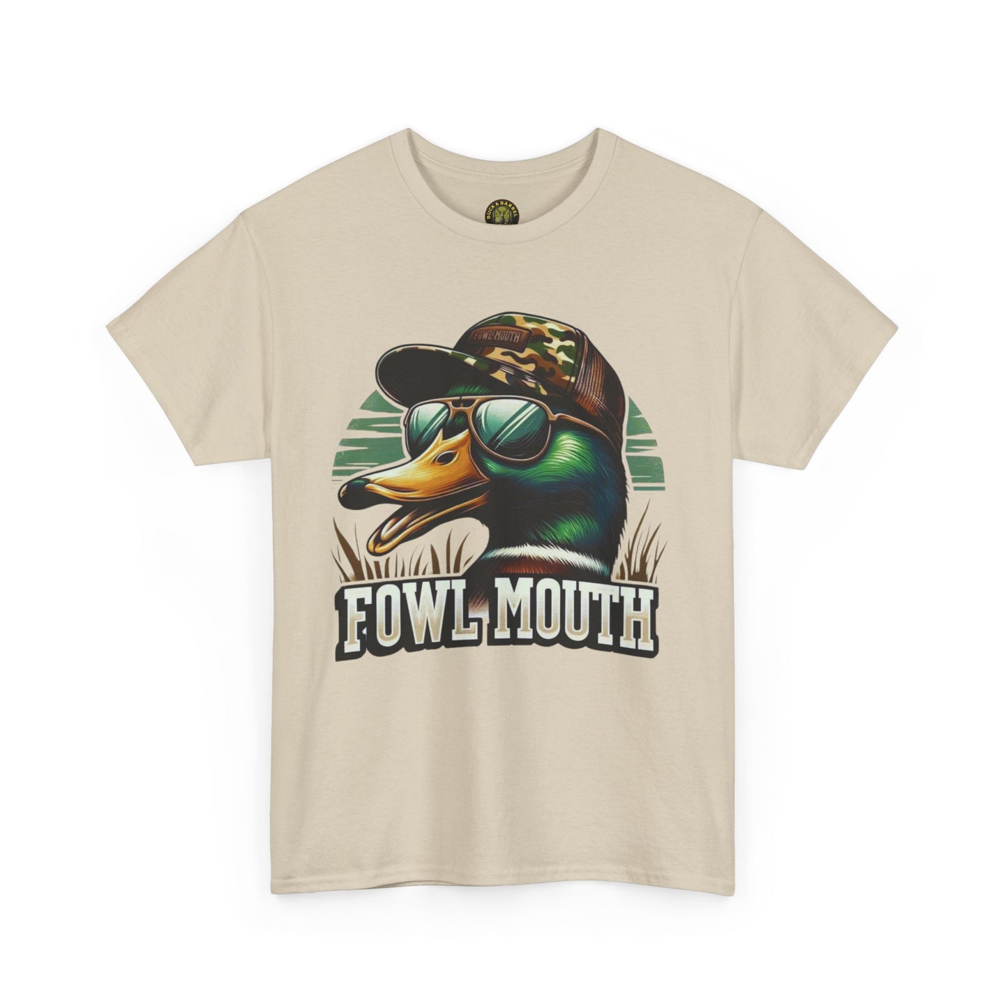 Fowl Mouth Duck Graphic Unisex Heavy Cotton Tee