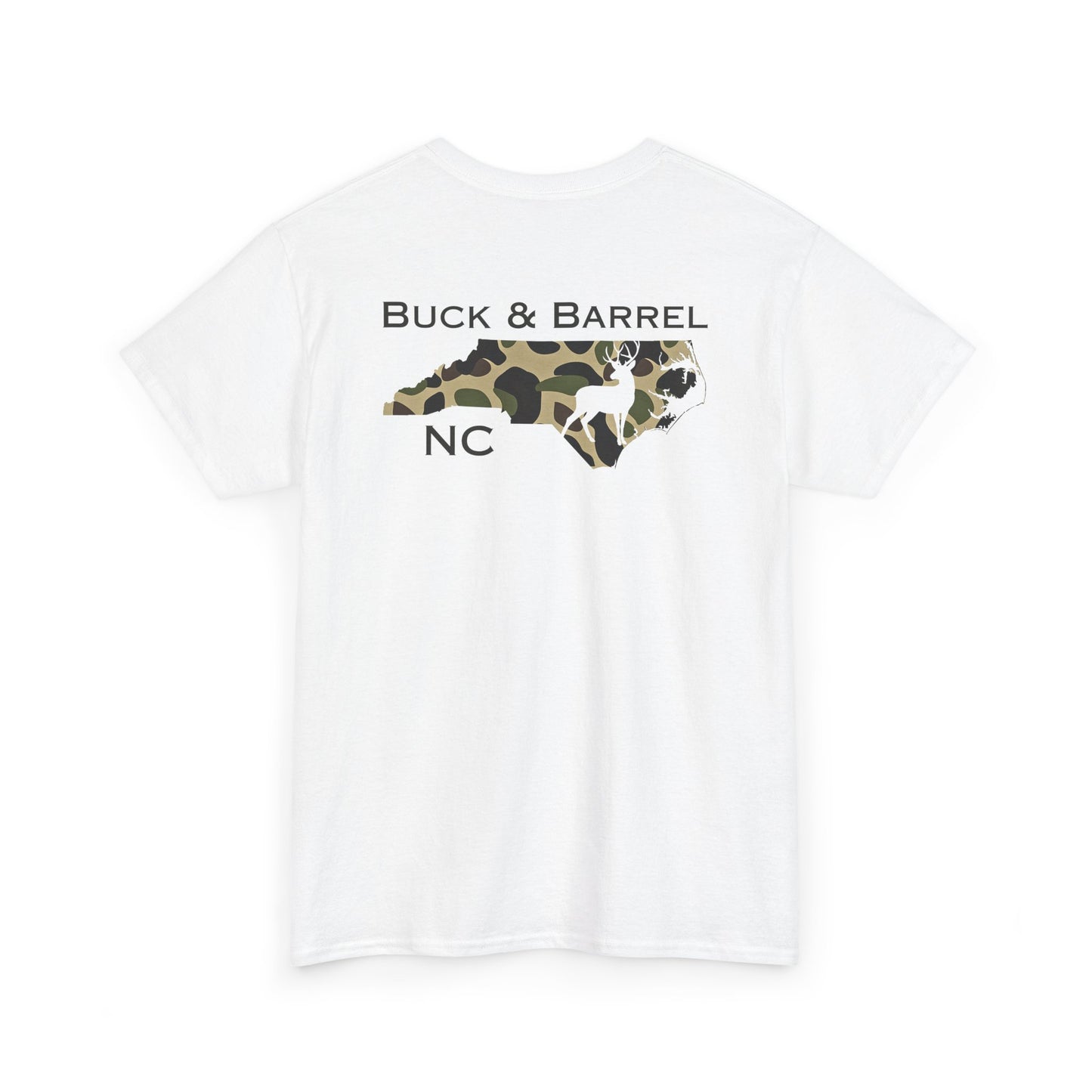 NC DEER heavy cotton Tee - Buck & Barrel NC Design