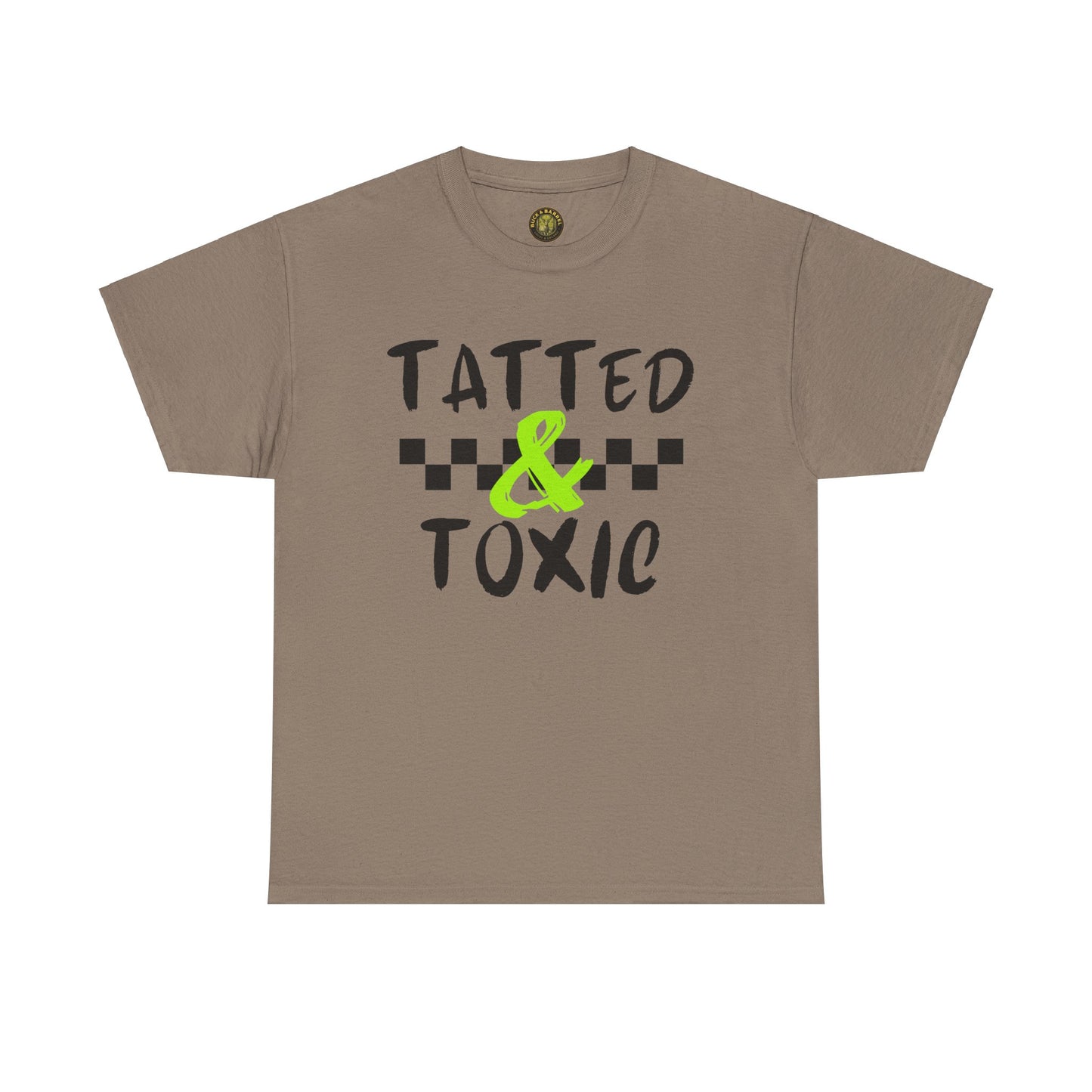 Unisex Heavy Cotton Tee - 'Tatted & Toxic' Graphic Shirt for Bold Style