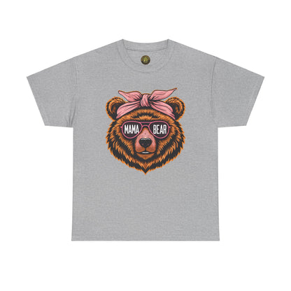 Mama Bear Unisex Heavy Cotton Tee - Cute Graphic T-Shirt for Moms