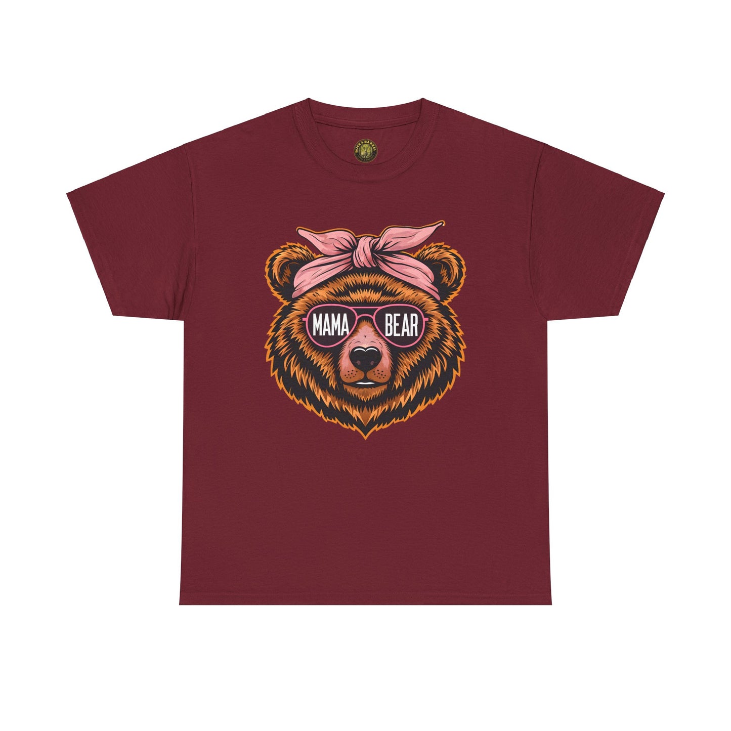 Mama Bear Unisex Heavy Cotton Tee - Cute Graphic T-Shirt for Moms