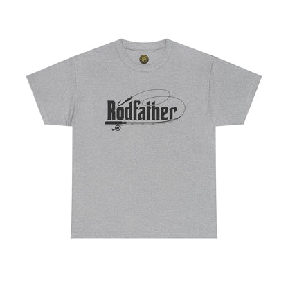 RodFather Fishing Tee - Unisex Heavy Cotton T-Shirt for Anglers