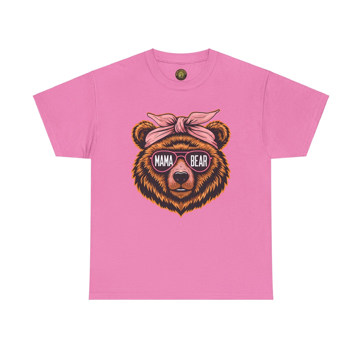 Mama Bear Unisex Heavy Cotton Tee - Cute Graphic T-Shirt for Moms