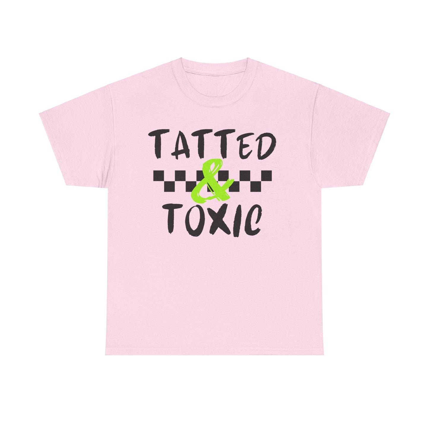 Unisex Heavy Cotton Tee - 'Tatted & Toxic' Graphic Shirt for Bold Style