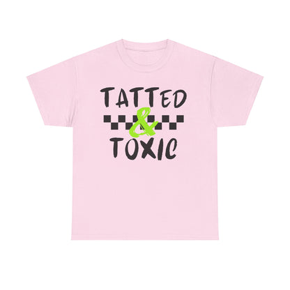 Unisex Heavy Cotton Tee - 'Tatted & Toxic' Graphic Shirt for Bold Style